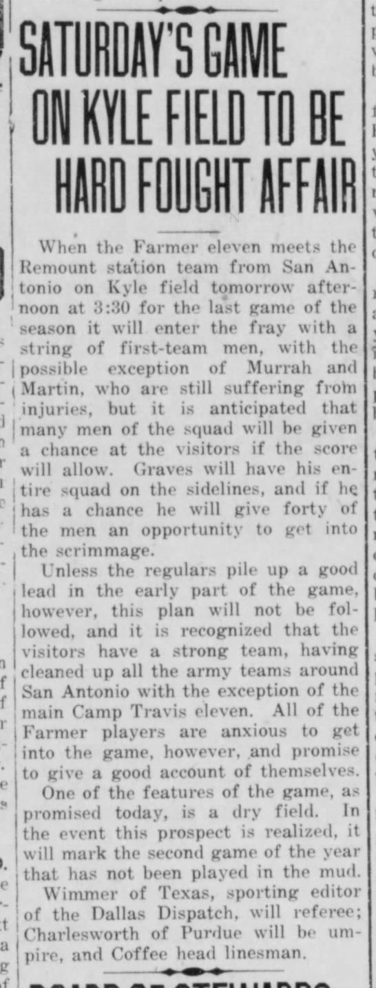 Camp Travis Remount Preview Dec. 6, 1918.jfif